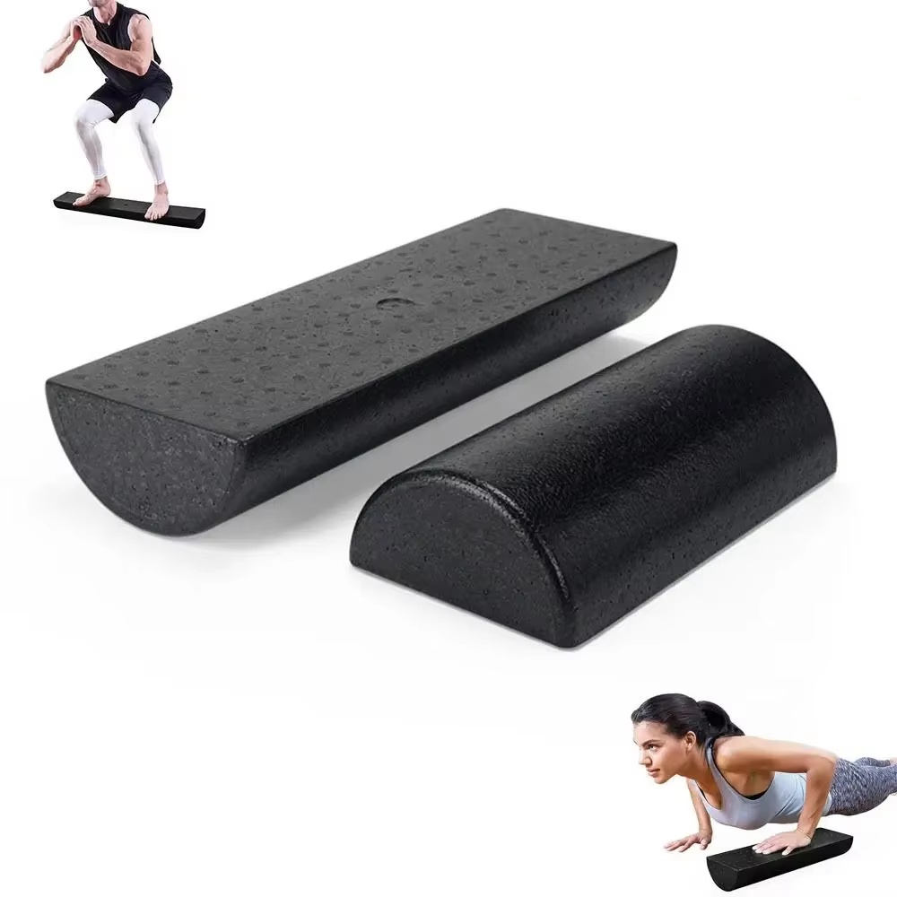Vibrating Foam Roller - Half Round Balance Training Roller Block