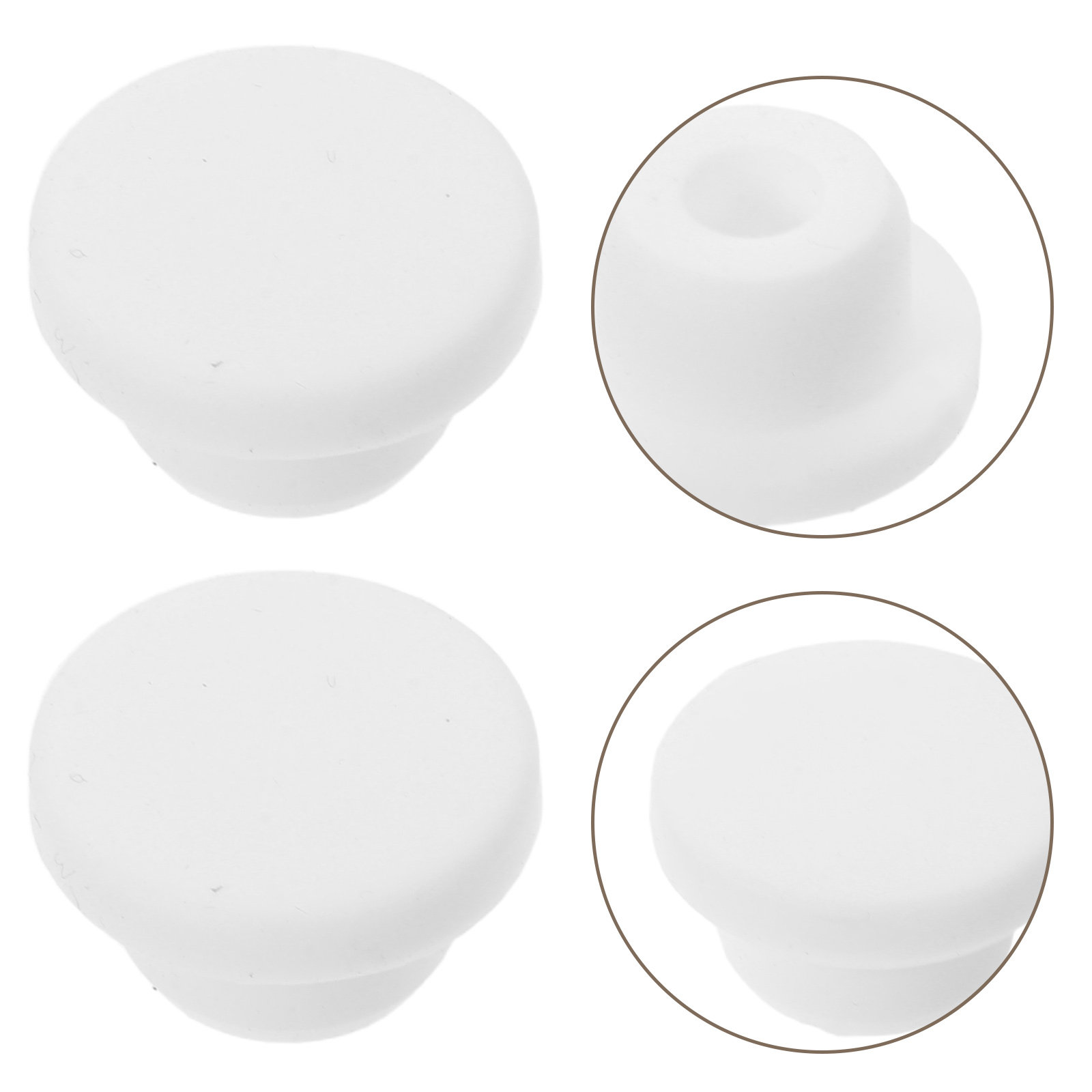 Oral Irrigator Flosser - 4Pcs Silicone Flosser Tank Cap Replacement