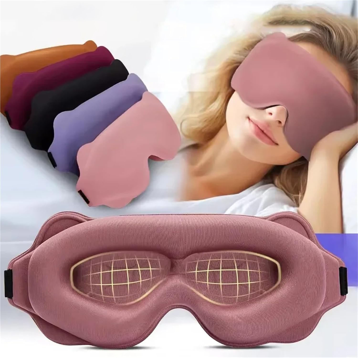 3D Sleeping Mask Block Out Lig - Sleep Eye Mask 3D 评论和价格