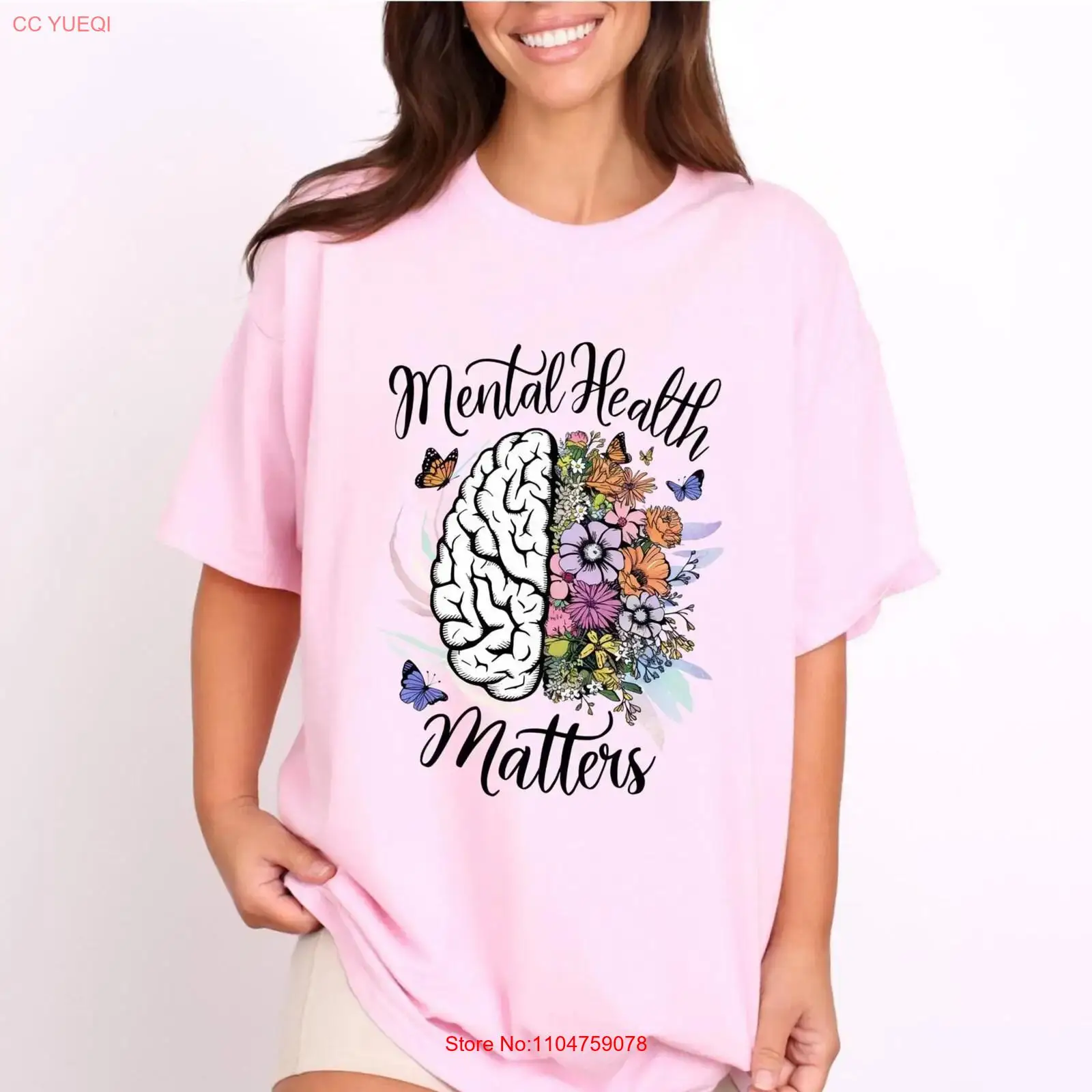 Mental Health Matters T Shirt  - Health Wellness Nurse 评论和价格