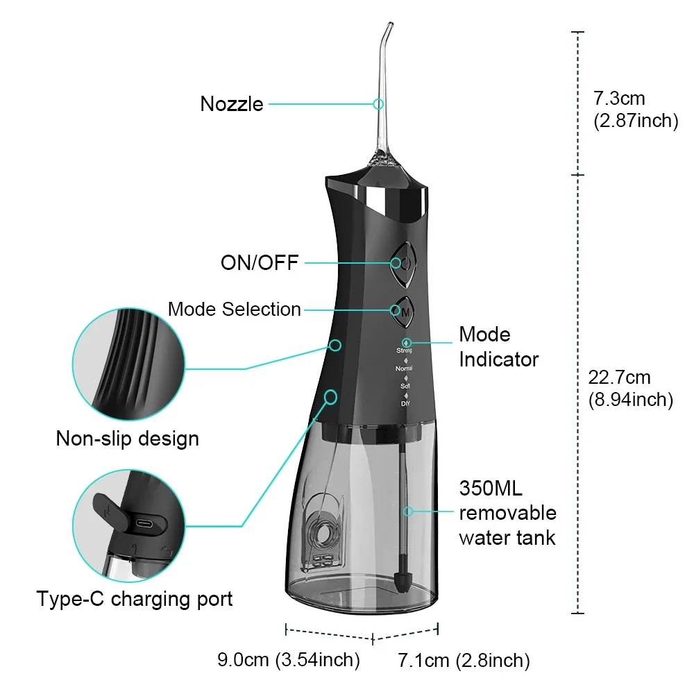 Portable Rechargeable Oral Irr - Oral Irrigator Flosser 评论和价格