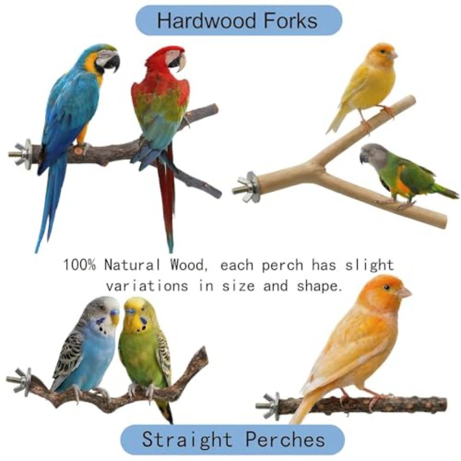 8PCS natural wood bird perches - Health & Wellness Equipment 评论和价格