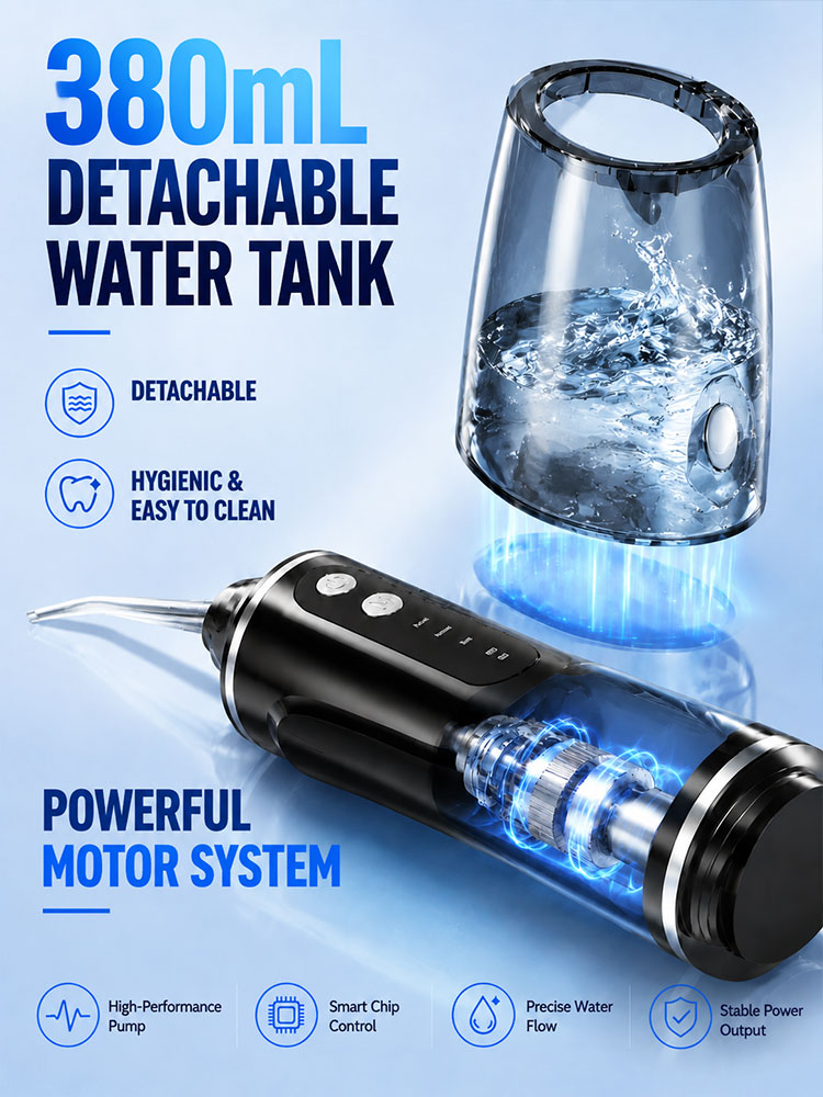 Portable Oral Irrigator with 3 - Oral Irrigator Flosser 评论和价格