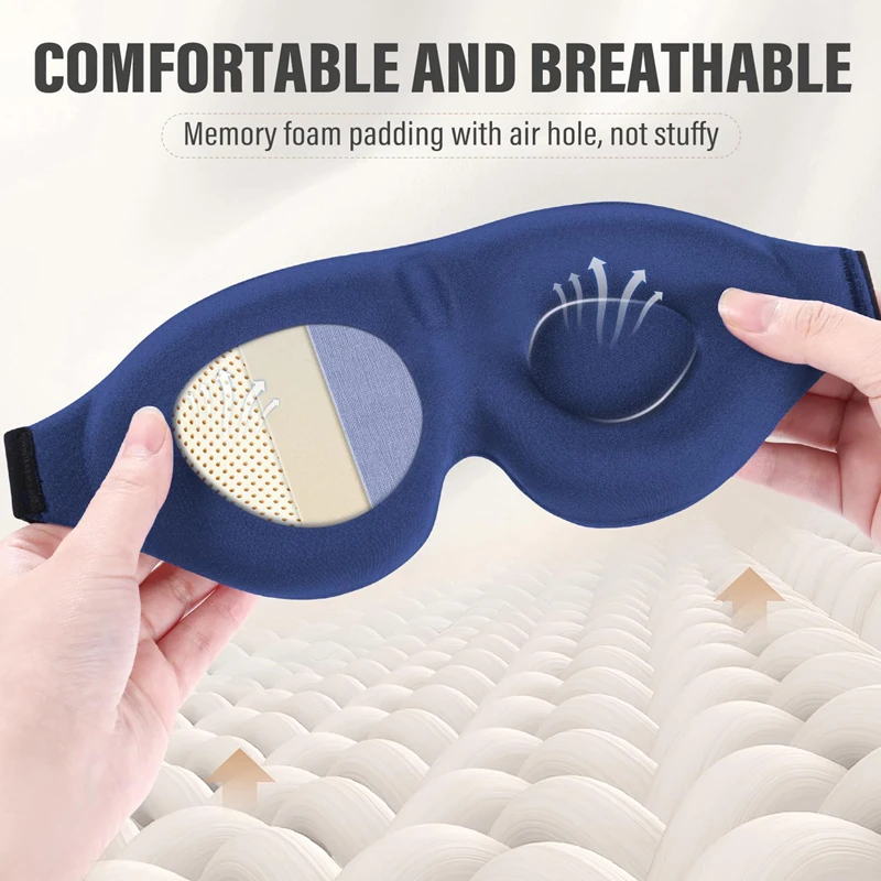 3D Night Sleep Eye Mask Breath - Sleep Eye Mask 3D 评论和价格