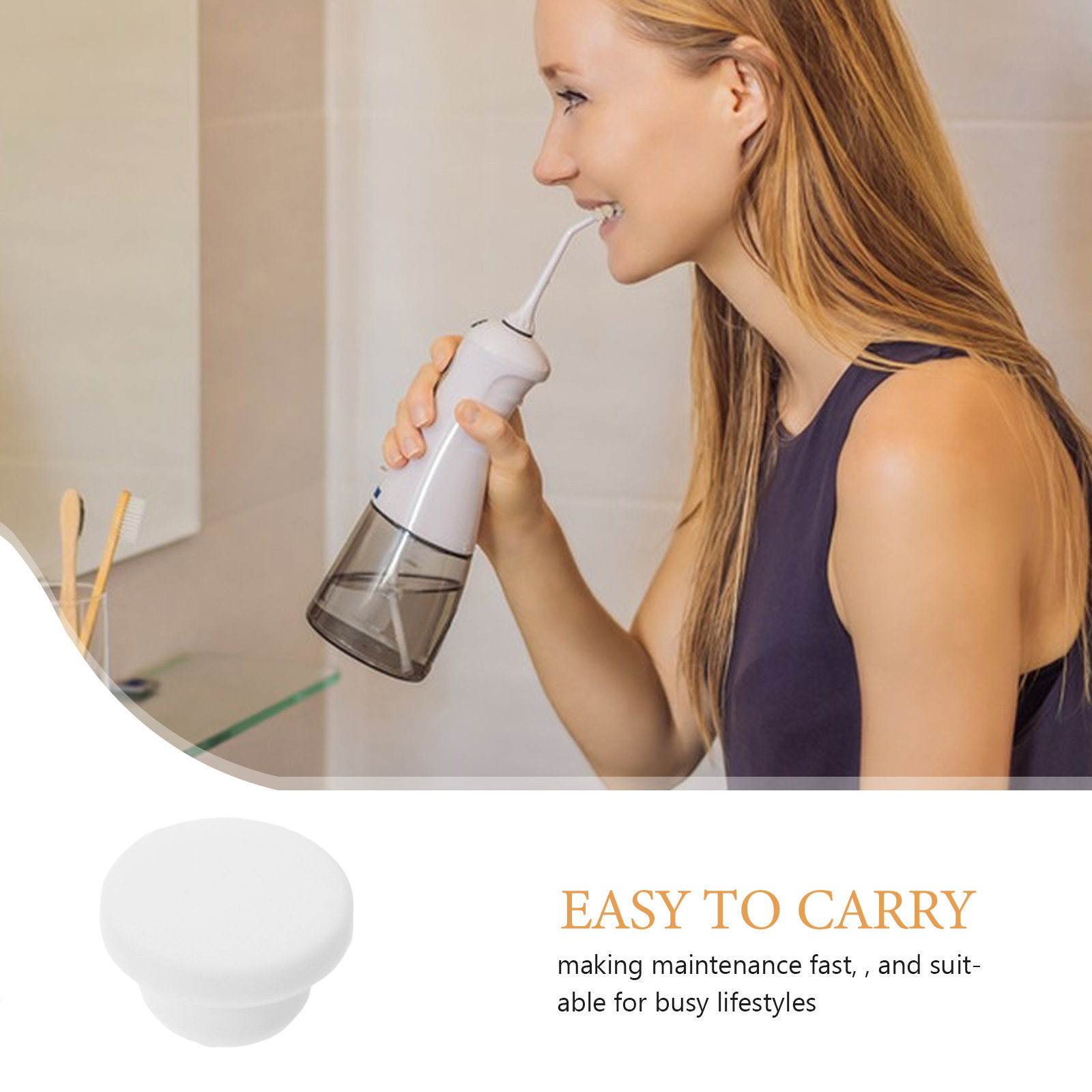 4Pcs Silicone Flosser Tank Cap - Oral Irrigator Flosser 评论和价格