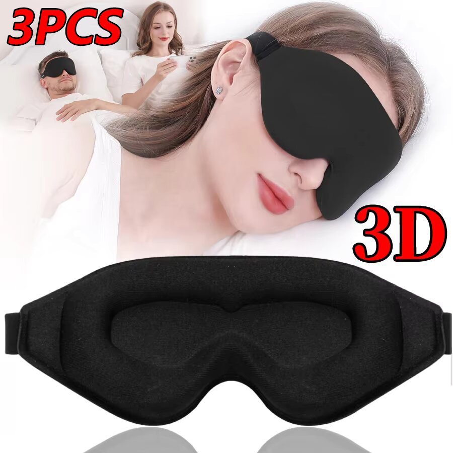 3PCS 3D Memory Foam Sleep Eye  - Sleep Eye Mask 3D 评论和价格