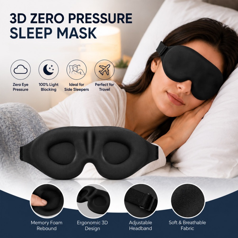3d Sleep Eye Mask Comfort Ligh - Sleep Eye Mask 3D 评论和价格