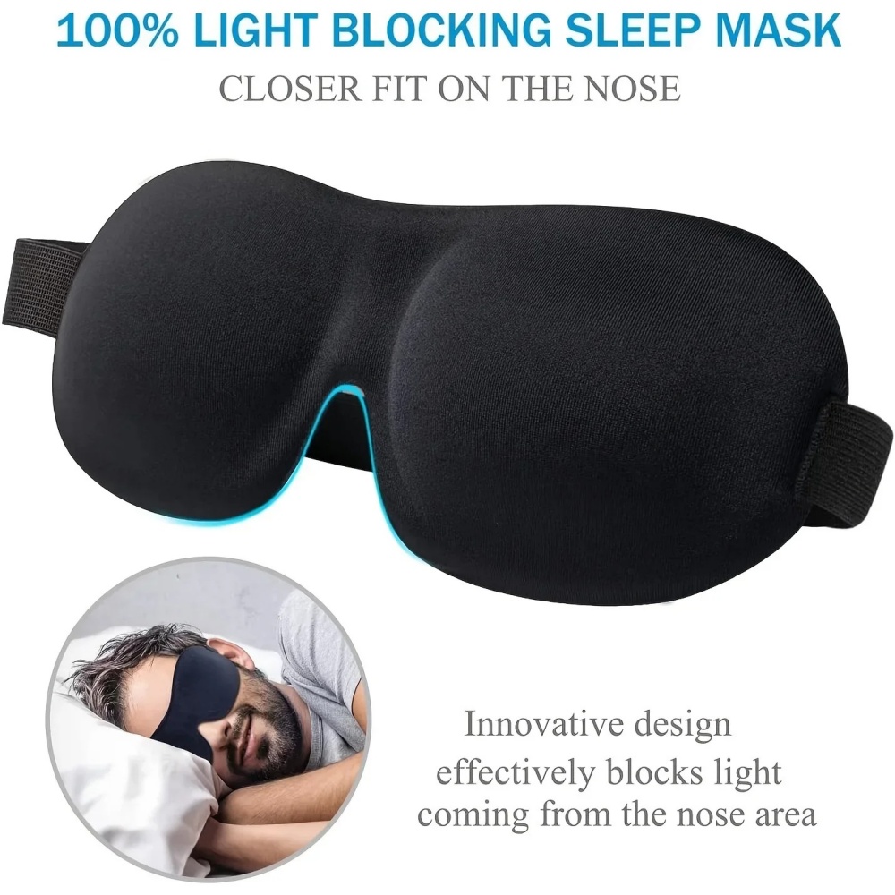 3D Sleep Mask Blindfold Sleepi - Sleep Eye Mask 3D 评论和价格