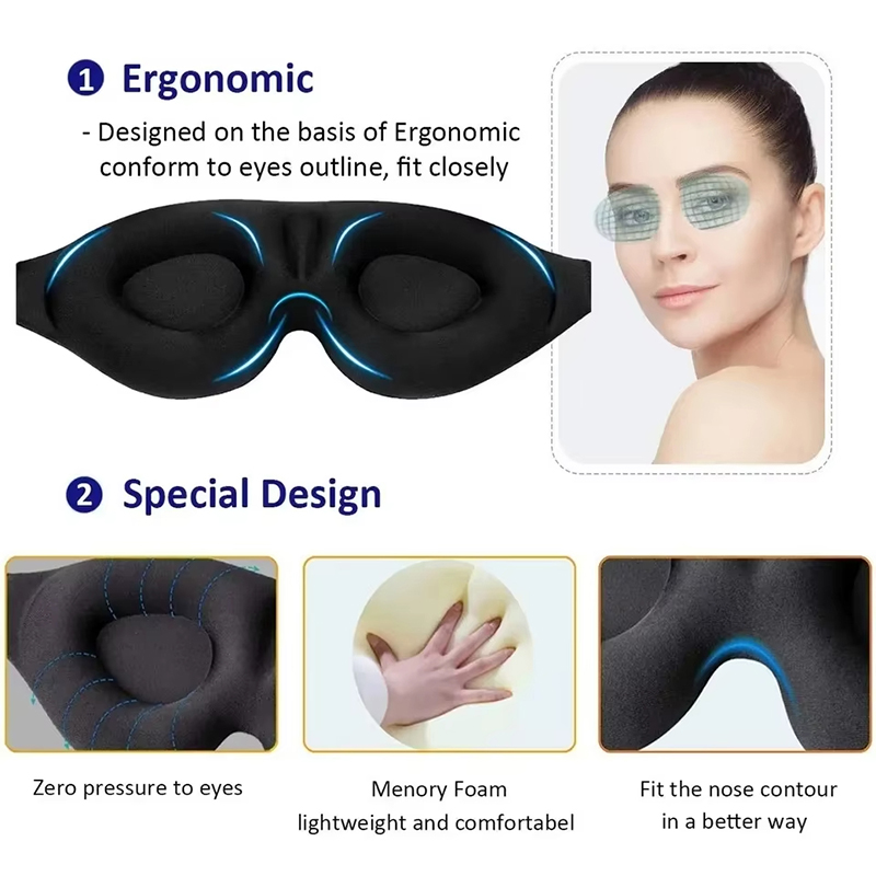 3D Memory Foam Sleep Mask Bloc - Sleep Eye Mask 3D 评论和价格